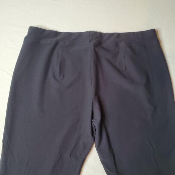 Eileen Fisher Womens Size L Stretch Crepe Slim Leg Pants Gray - Picture 6 of 8